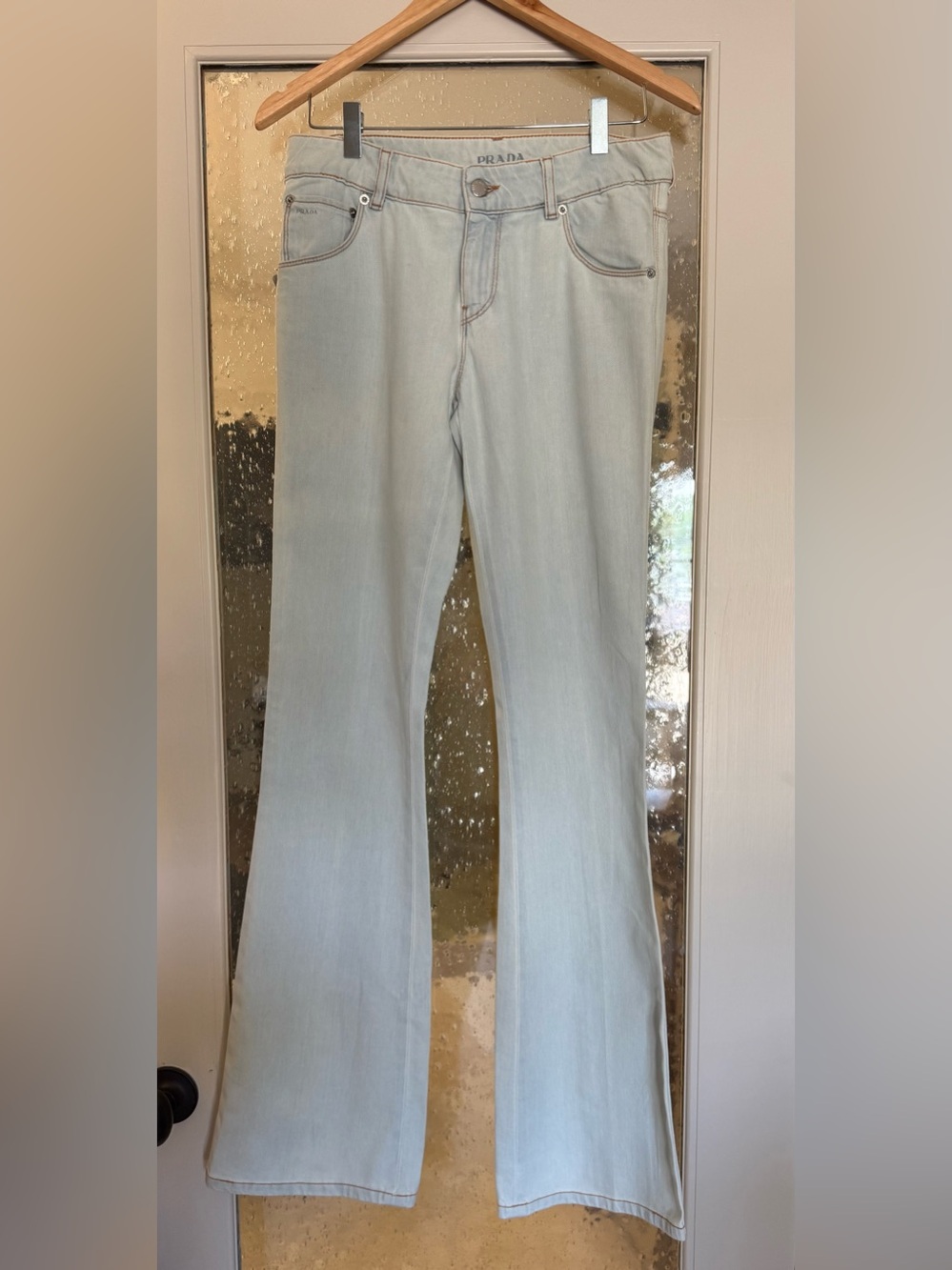 NWT Prada Ice Bistretch Flare Jeans Sz 25